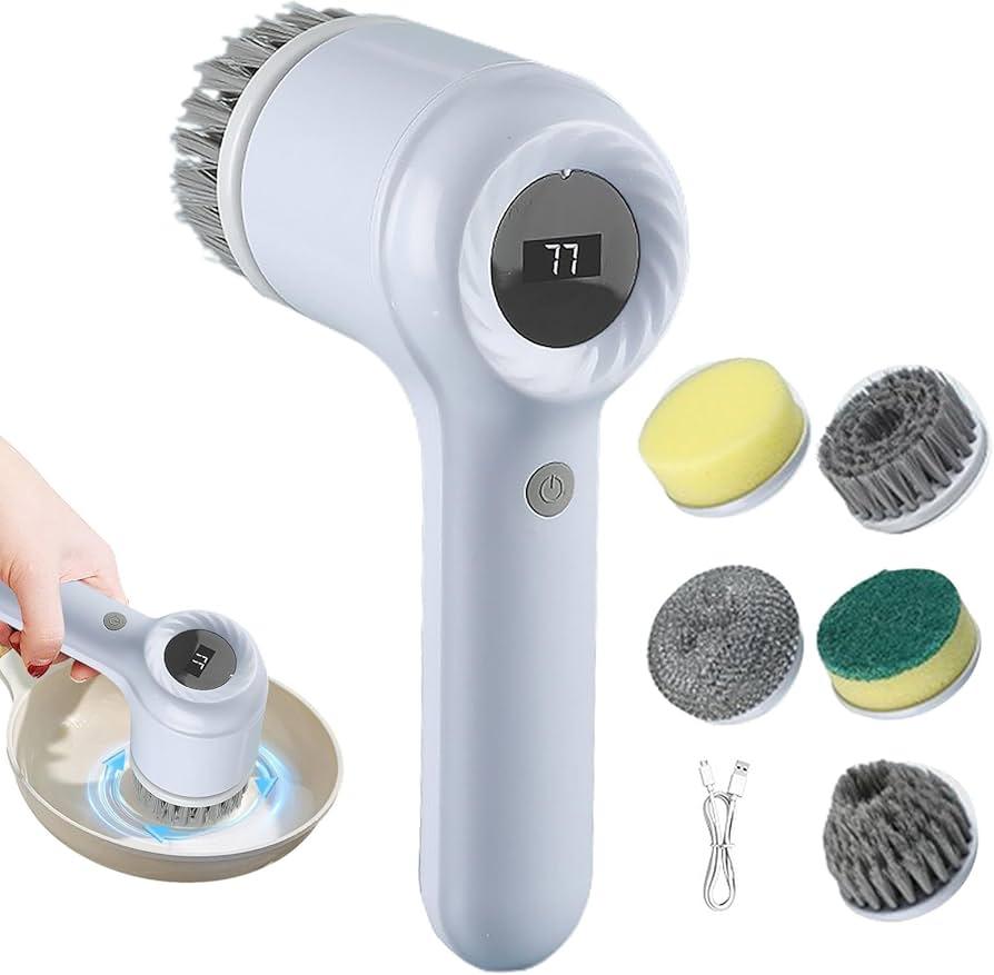 Cepillo de limpieza eléctrico multifuncional 5 en 1