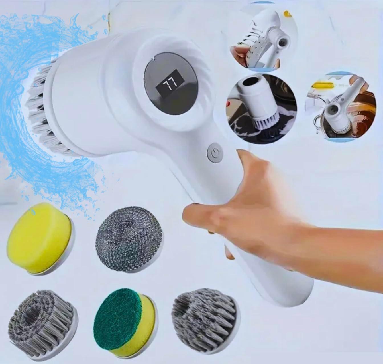 Cepillo de limpieza eléctrico multifuncional 5 en 1