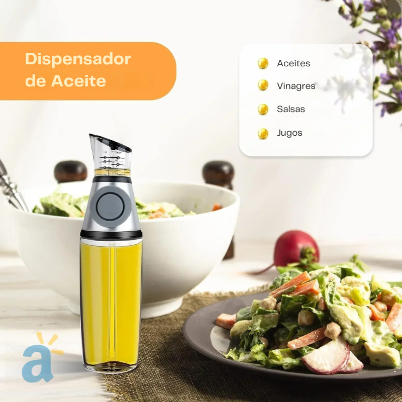 Dispensador de aceite para cocina con medidor